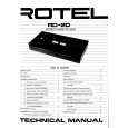 ROTEL RD20 Manual de Servicio