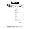 ROTEL RC-2000 Manual de Servicio