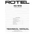ROTEL RA-1212 Manual de Servicio